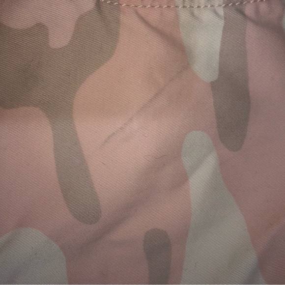 Gap Pink Camo Utility Jackets Size Small Beige Tie Waist Stretch Cotton - Picture 9 of 9